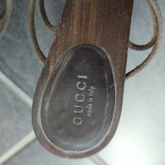 Gucci Abalone shell square toed heels - Picture 4 of 8